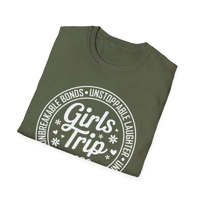 Funny Girls Trip 2026 Friends Weekend Sisters Vacation Matching T-Shirt For Women