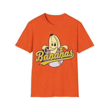 Funny Let's Go Bananas Baseball T-Shirt For Baseball Lovers Men Women T-Shirt