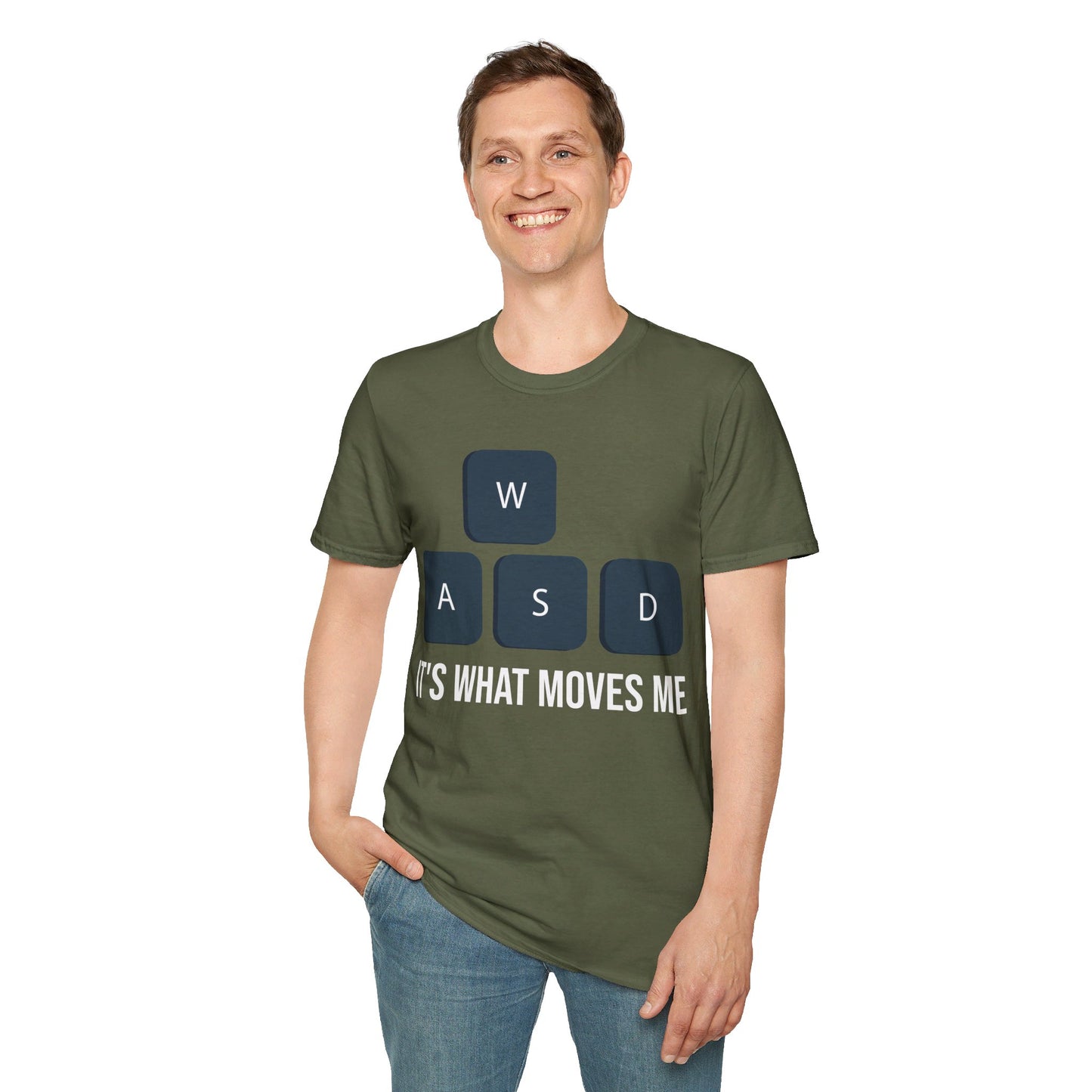 WASD It's What Moves Me Funny Computer Video Games Gamer PC Gaming T-Shirt