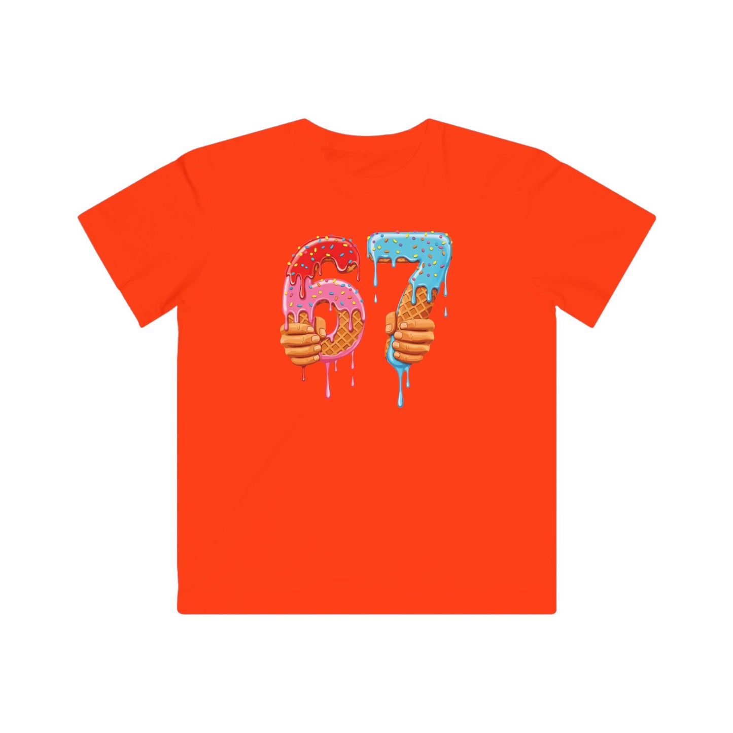 6 7 Meme Ice Cream Drip Funny Gen Alpha Slang Trending T-Shirt
