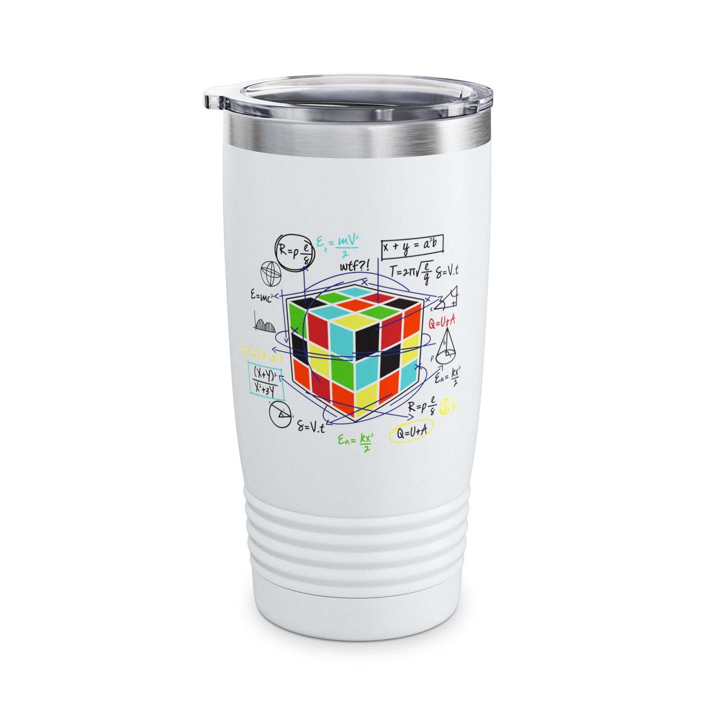 Melting Cube Speed Cubing Math Vintage Puzzle Youth Gifts Tumbler