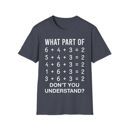 Funny What Part of Baseball Dont You Understand School Team T-Shirt for Men Women