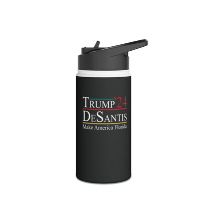 Trump DeSantis 2024 Make America Florida, Election Water Bottles Man Women