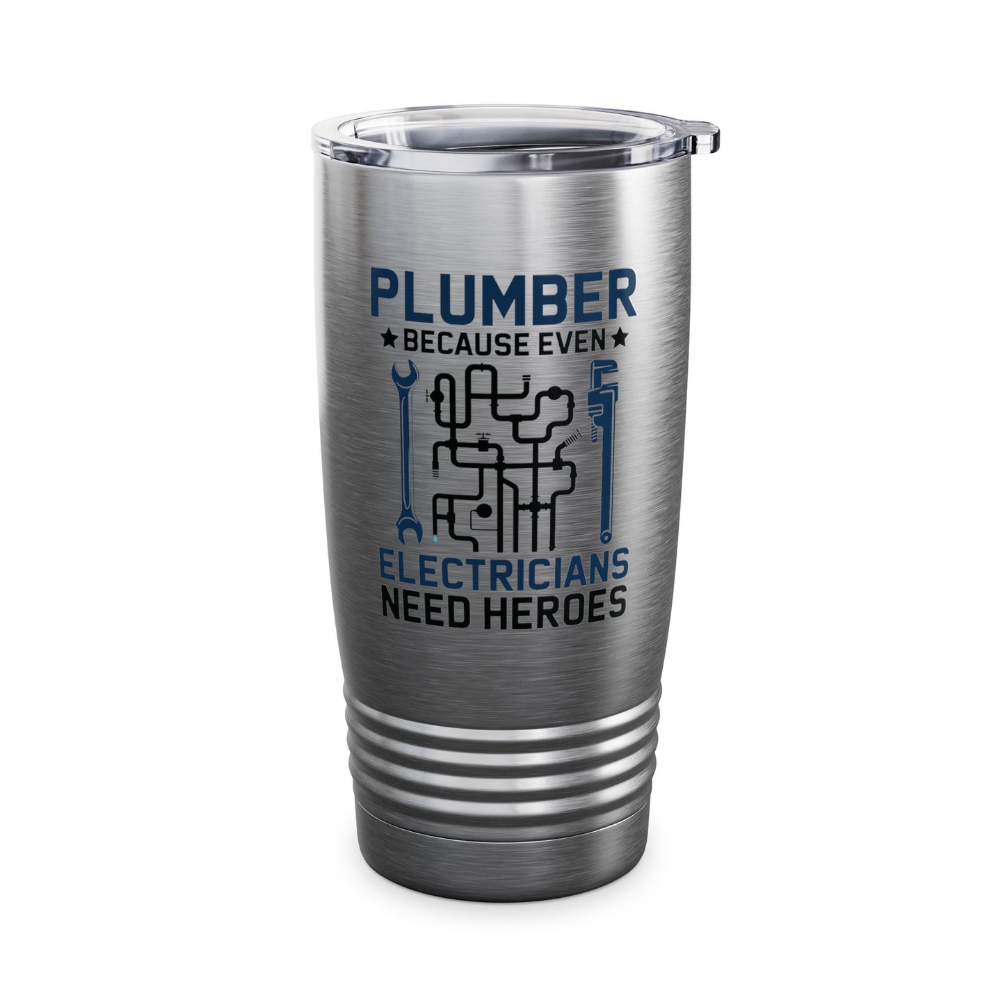 Plumber Because Even Electricians Need Heroes Funny Plumbers Tumbler For Men Women Tumbler