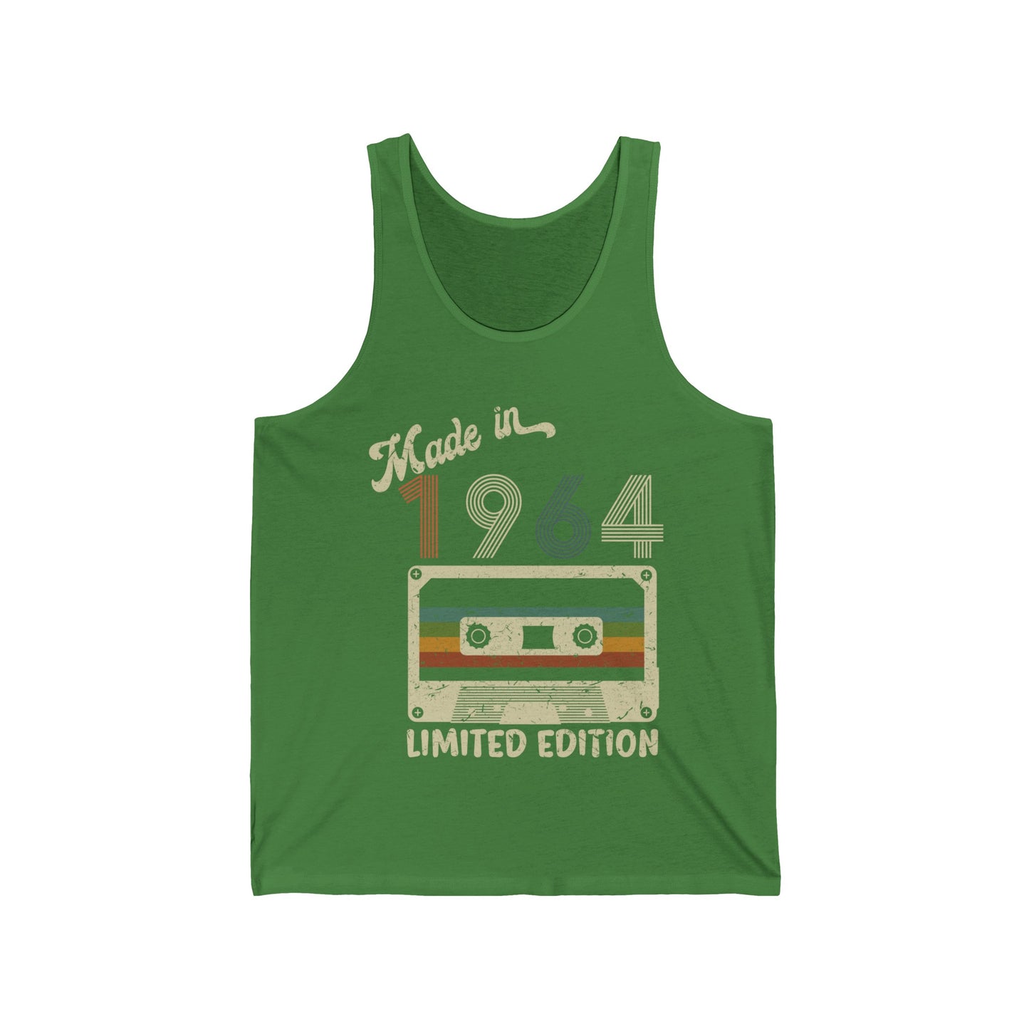 Made in 1964 Limited Edition Funny Cassette Tape Vintage Tank Tops