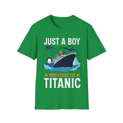 Just A Boy Who Just Loves The Rms Titanic Cruise Ship T-shirt For Men Women