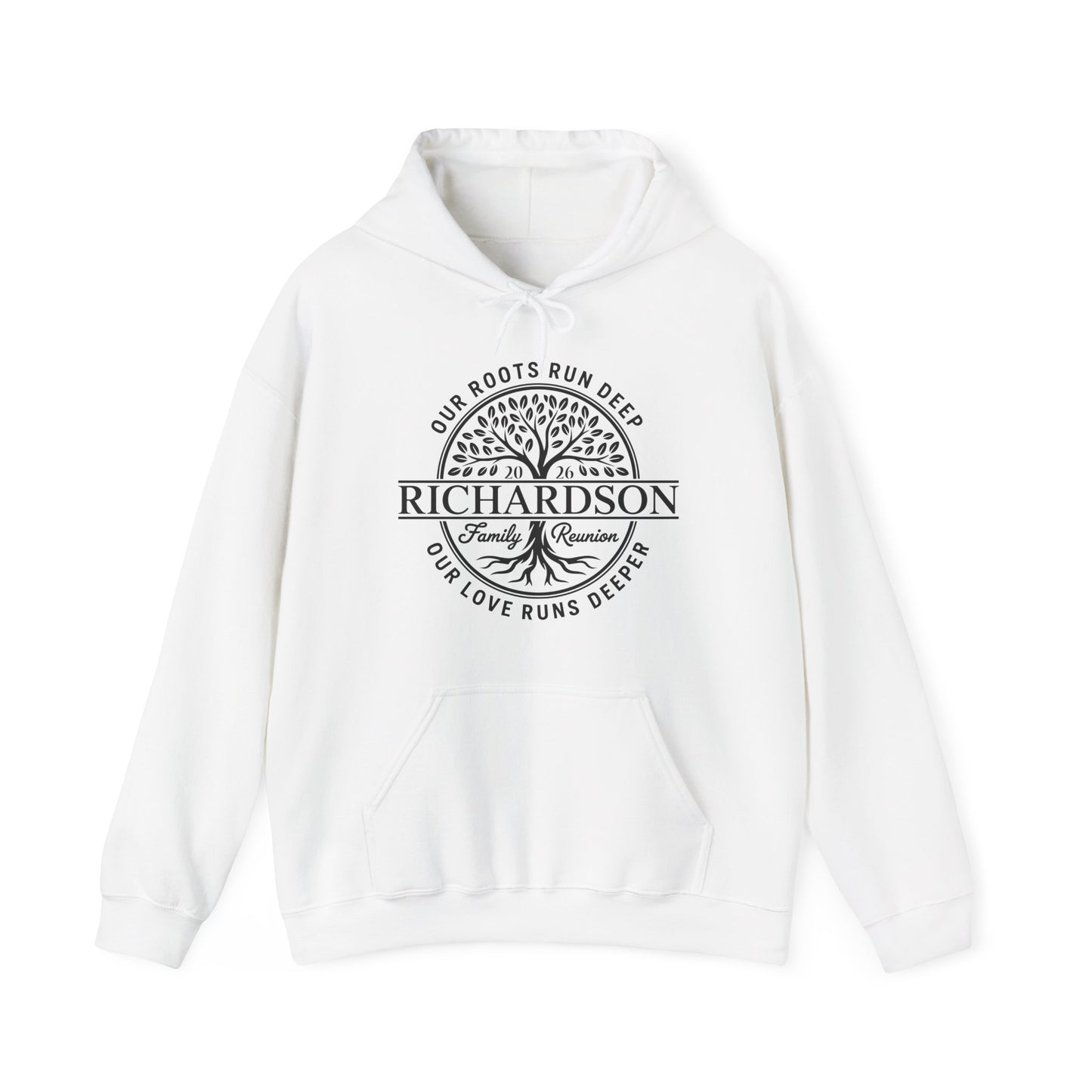 Personalized Richardson Family Reunion Our Roots Run Deep Hoodie For Men Women