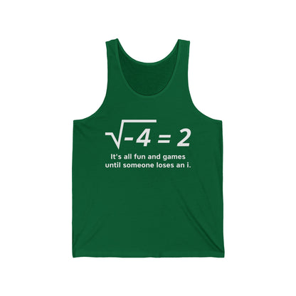 Funny Someone Loses an i Math Nerd Nerdy Tank Tops For Men Women Teacher