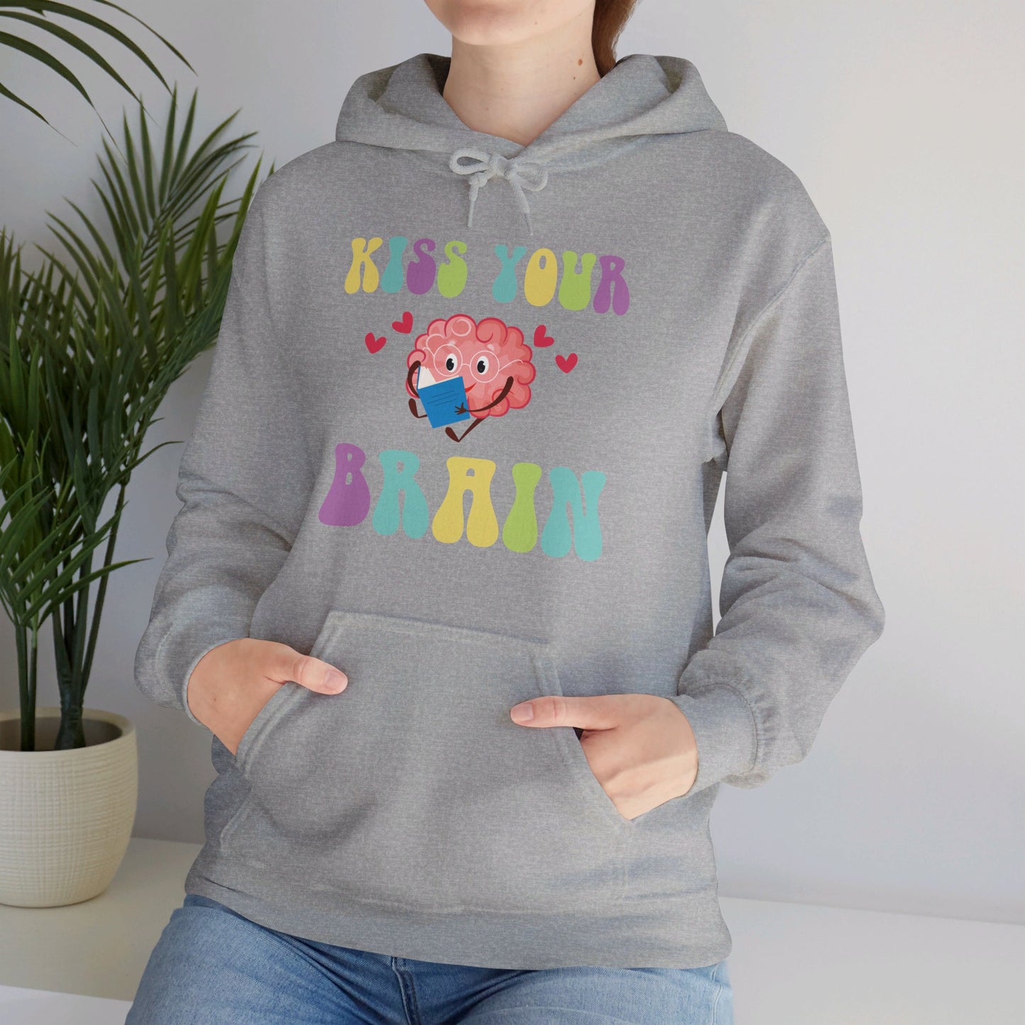 Funny Back To School Kiss Your Brain Cute Teacher Appreciation Hoodie For Men Women Hoodie