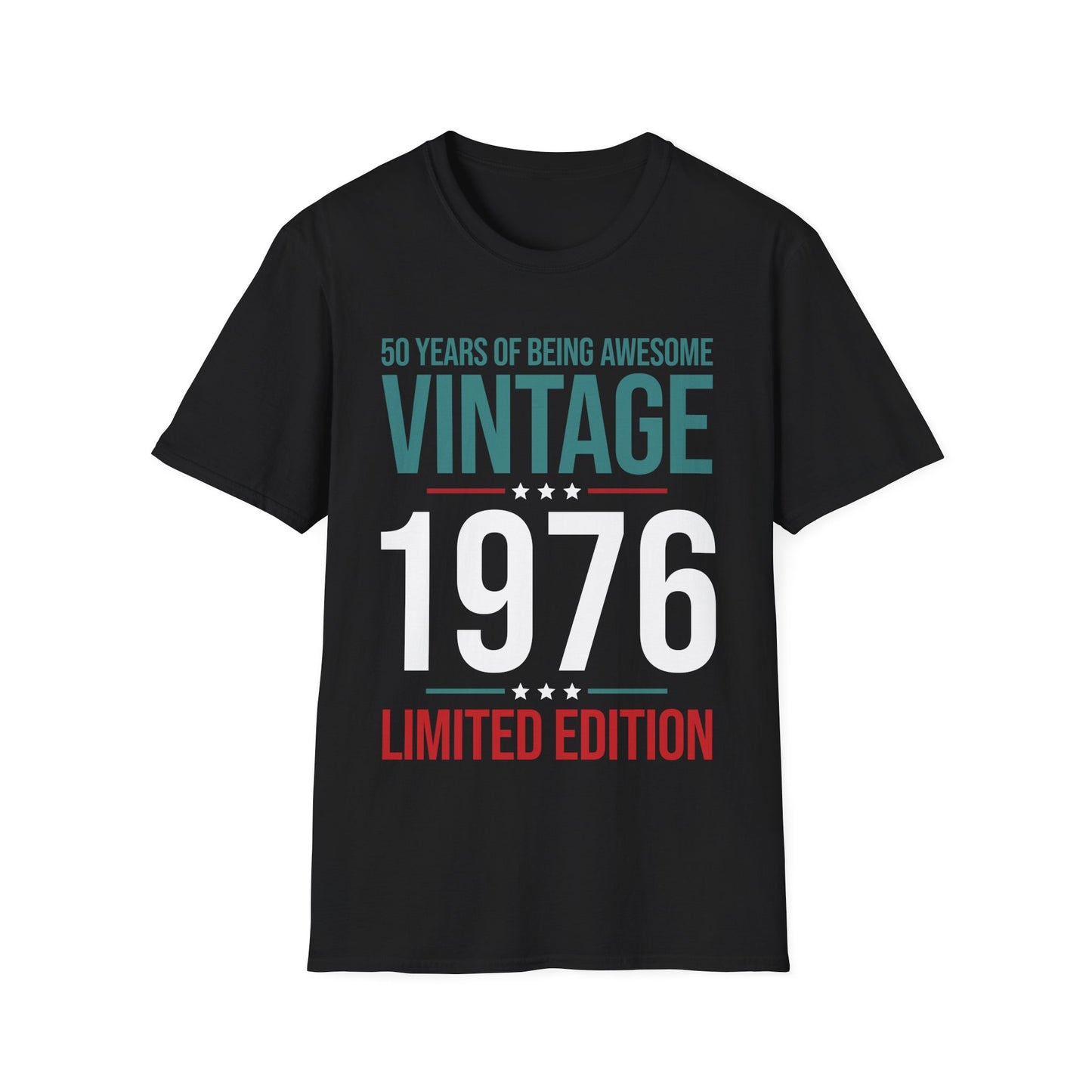 50 Year Old Gifts Vintage 1976 50 Years Awesome 50th Birthday T-Shirt