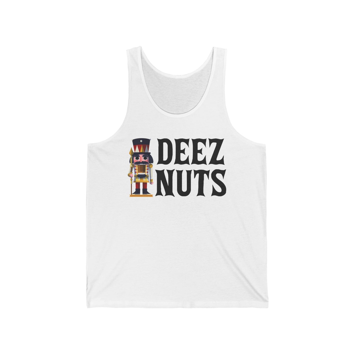 Funny Deez Nuts Nutcracker Ugly Christmas Meme Xmas Gift Tank Top Men Women