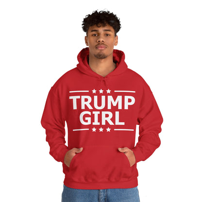 Cute Trump Girl Republican US Flag 2024 Vintage Vote Hoodie