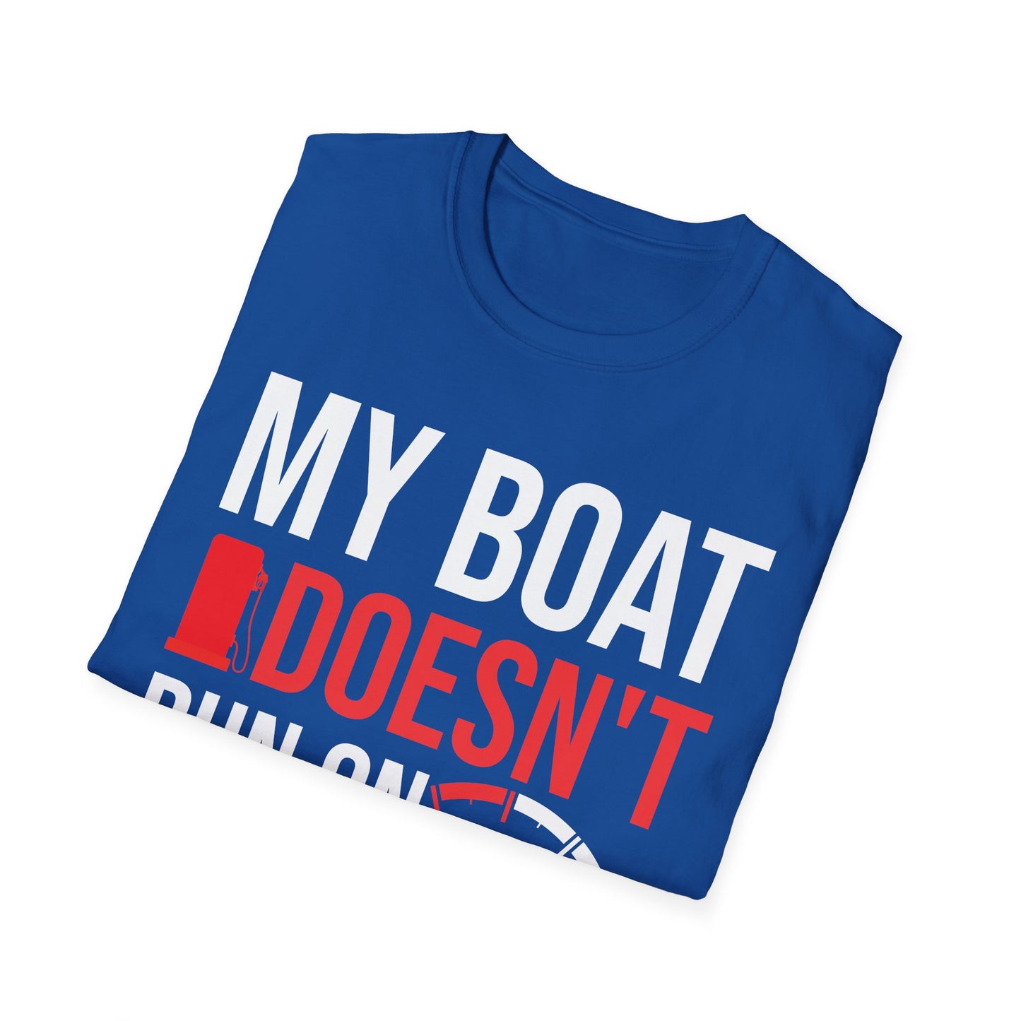 My Boat Doesn't Run on Thanks Funny Boating Vintage Sarcastic T-Shirt