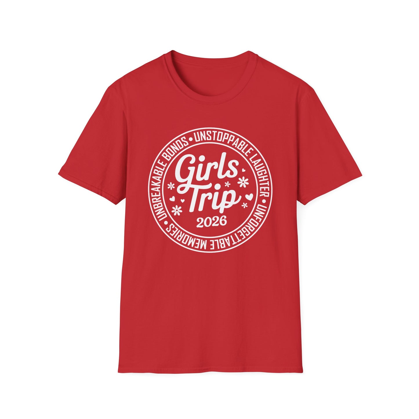 Funny Girls Trip 2026 Friends Weekend Sisters Vacation Matching T-Shirt For Women