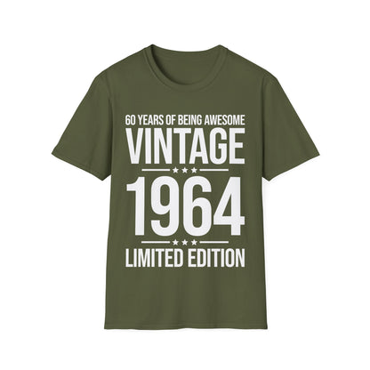 60 Year Old Gifts Vintage 1964 60 Years Awesome 60th Birthday T-Shirt