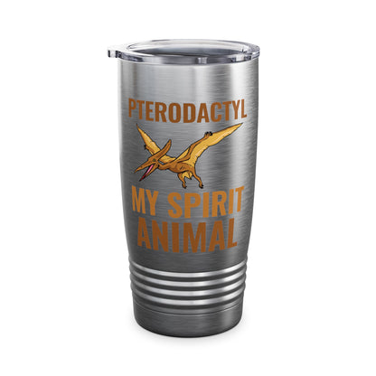 Funny Pterodactyl Is My Spirit Animal Dinosaur Gift Tumbler For Men Women