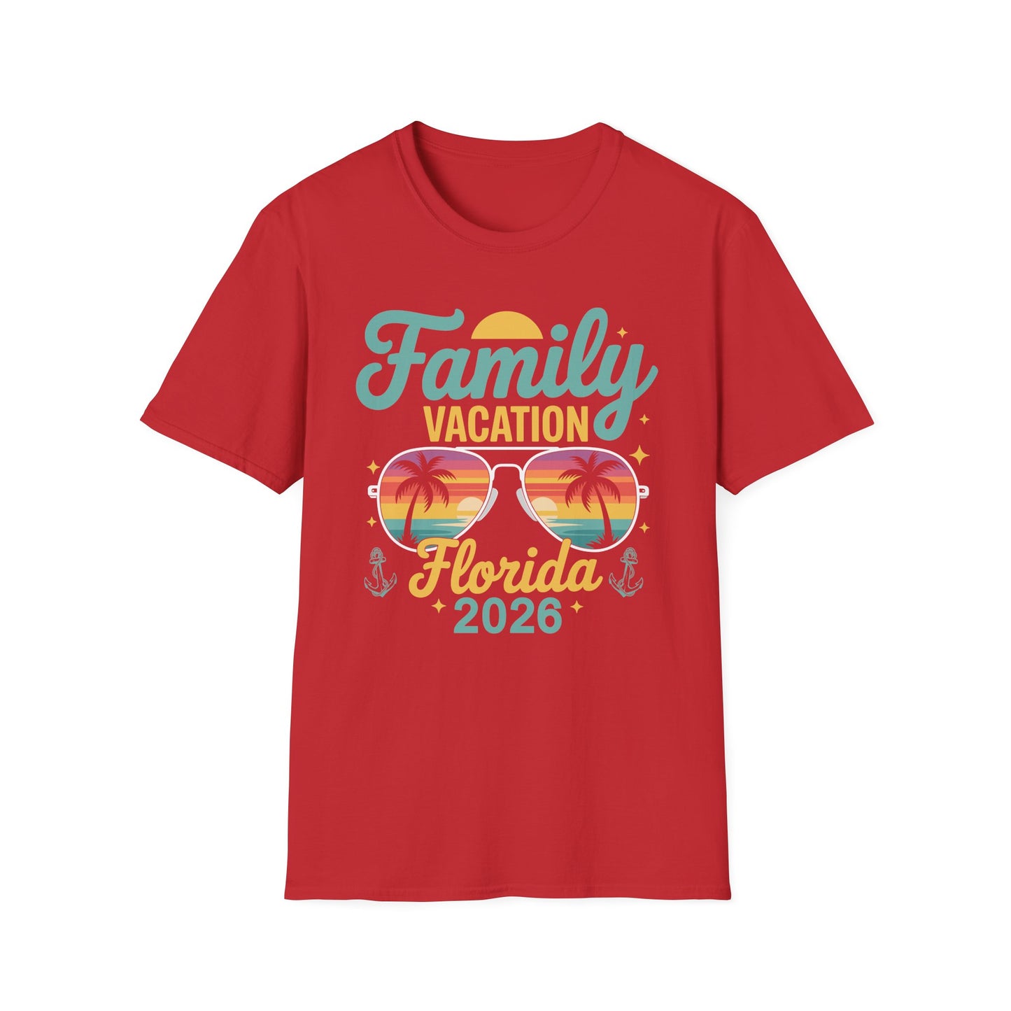 Funny Family Vacation Florida 2026 Florida Group Summer Trip T-Shirt For Men Women