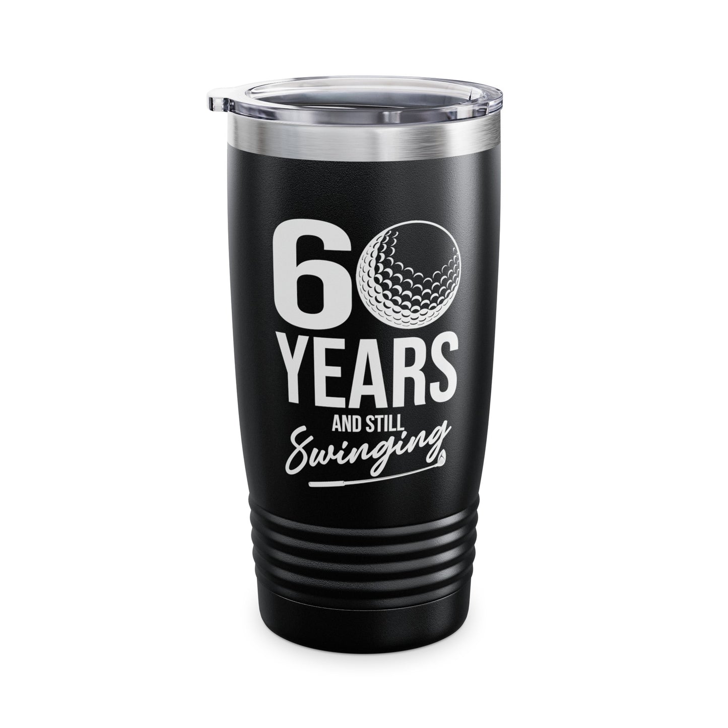 60 Years And Still Swinging 60th Birthday Funny Golf Club Tumbler