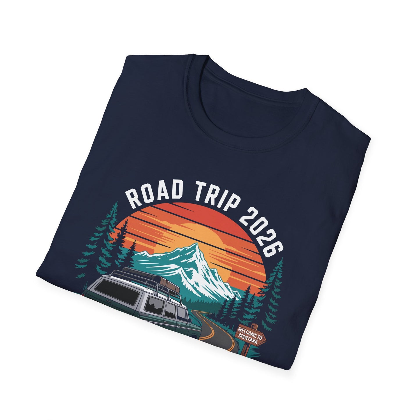Yellowstone Road Trip 2026 Family National Park T-Shirt For Men Women