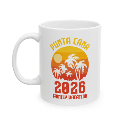 Punta Cana 2026 Family Vacation Vacay Beach Summer Holiday Coffee Mug