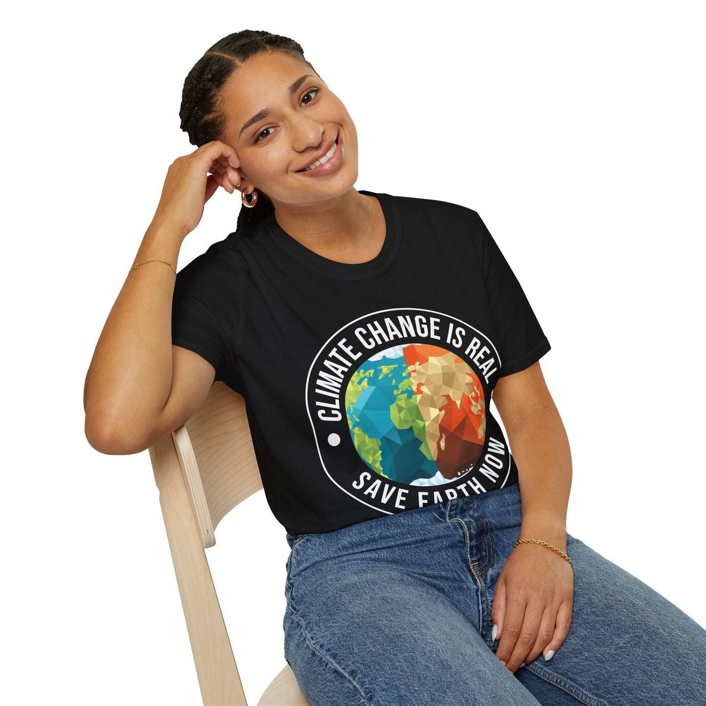 Climate Change Is Real Environmentalist Earth Advocate Save the Earth T-Shirt Men Women