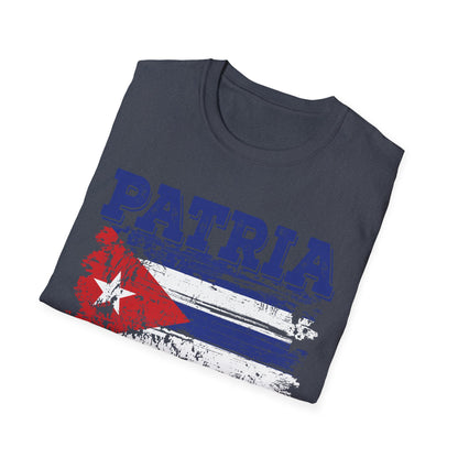 Cuba Patria y Vida Flag Distressed Vintage Cuban Flag T-Shirt For Men Women