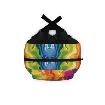 Rainbow Splash Vibrant Pattern Backpacks For Men Women Kids School Travel, Capacity School Backpacks