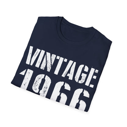 Funny Vintage 1966 60th Birthday Gifts 60 Year Old T-Shirt For Men Women