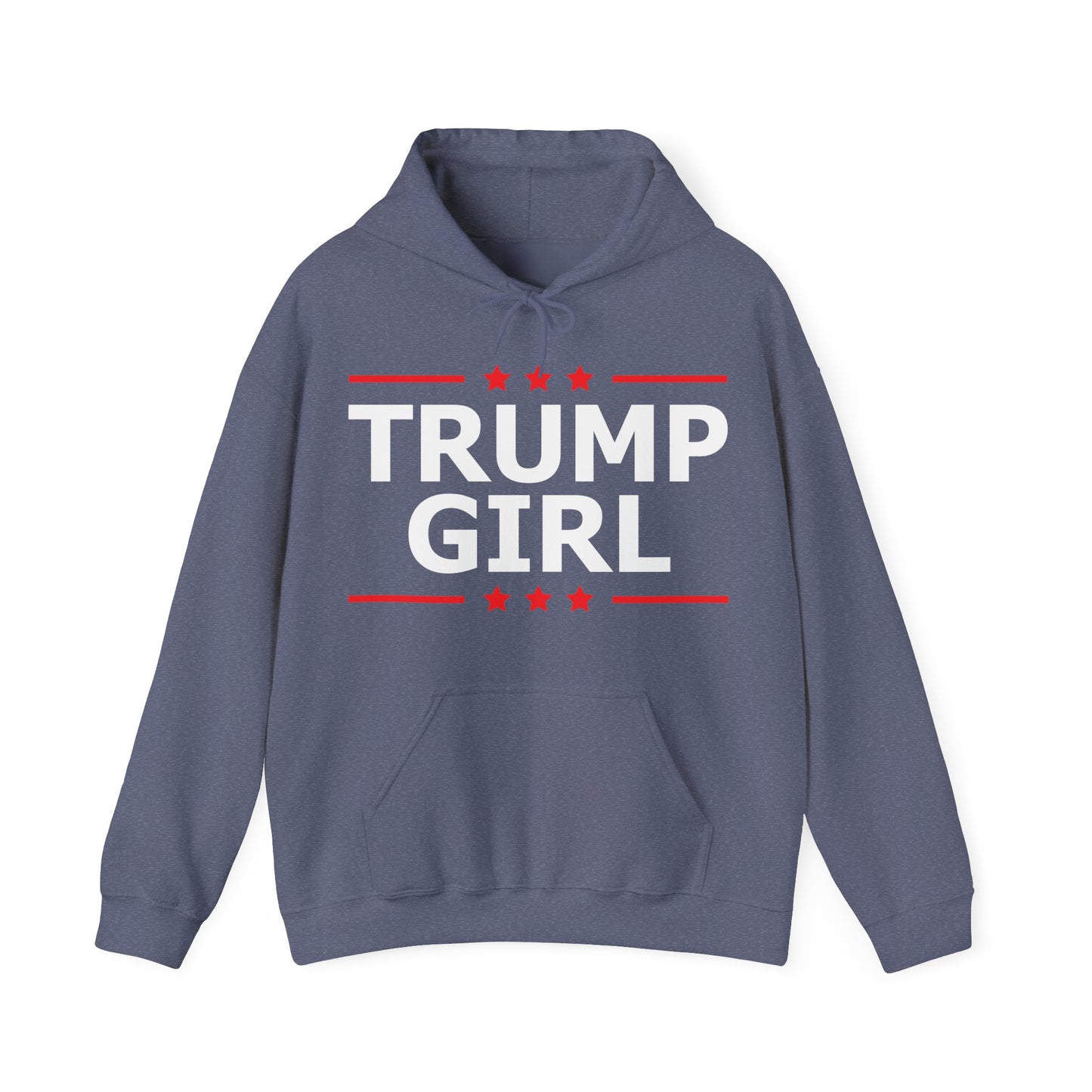 Cute Trump Girl Republican US Flag 2024 Vintage Vote Hoodie