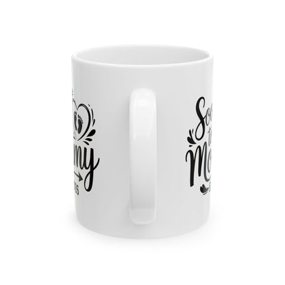 Funny Soon to be Mommy 2026 Mother's Day First Time Mom Pregnancy Coffee Mug For Women
