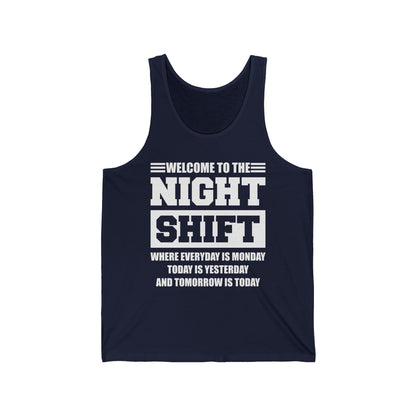 Welcome To Night Shift Funny Nursing Nurse Night Workers Gift Tank Top