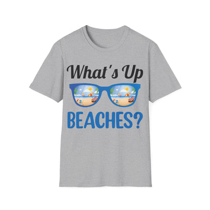 Funny What's Up Beaches Gifts Fathers Day Beach Vacation Summer T-Shirt