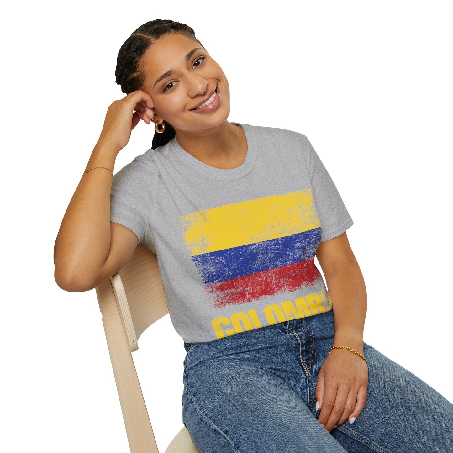 Colombia Columbian Flag Outfit T-Shirt For Men Women T-Shirt