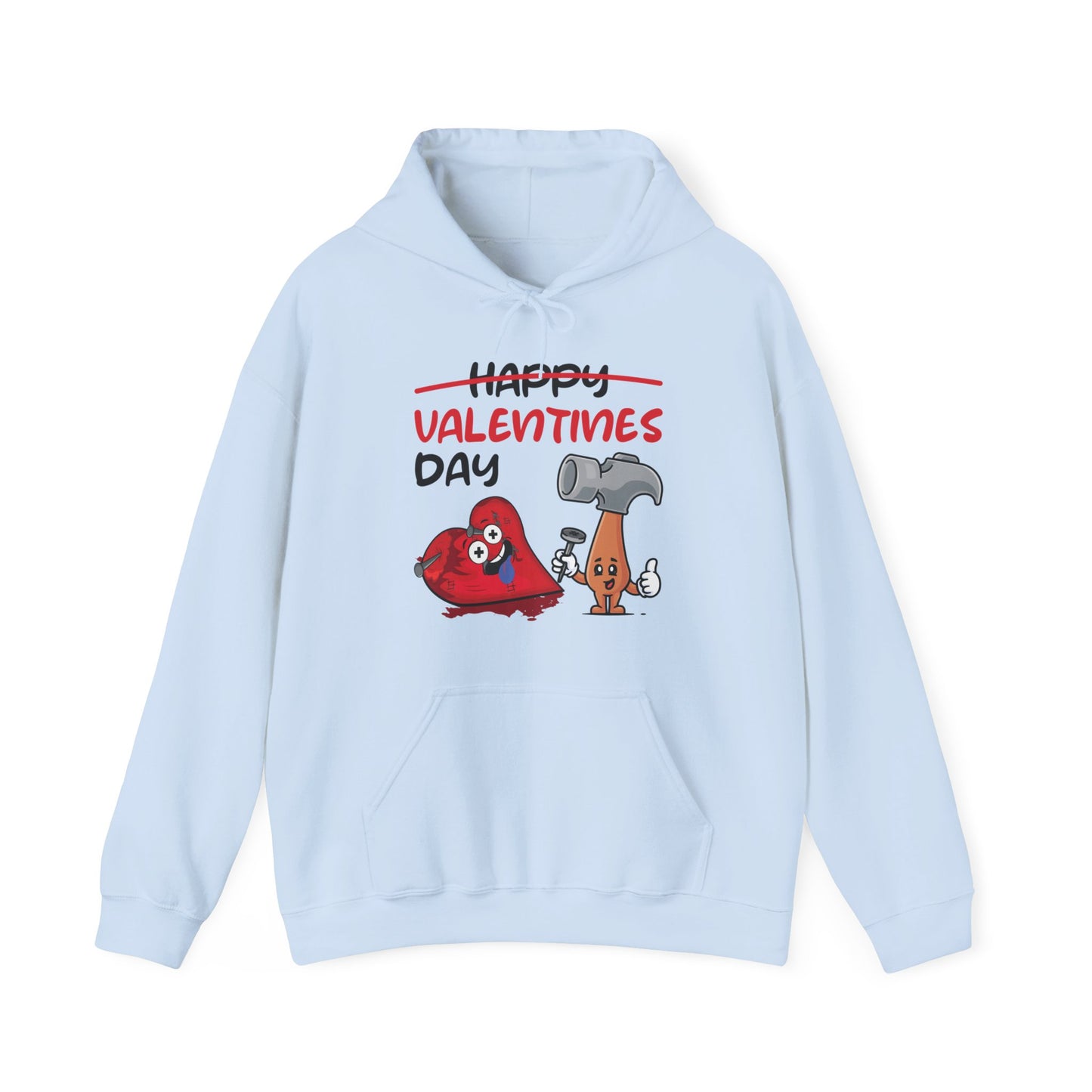 Funny Anti Valentines Day Gift Carpentor Cupid Heart Hammer Nails Hoodie For Men Women Hoodie