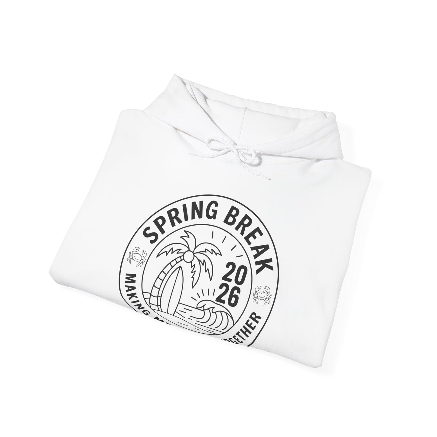 Spring Break Squad Crew Vintage 2026 Beach Palm Funny Family Trip Hoodie For Men Women