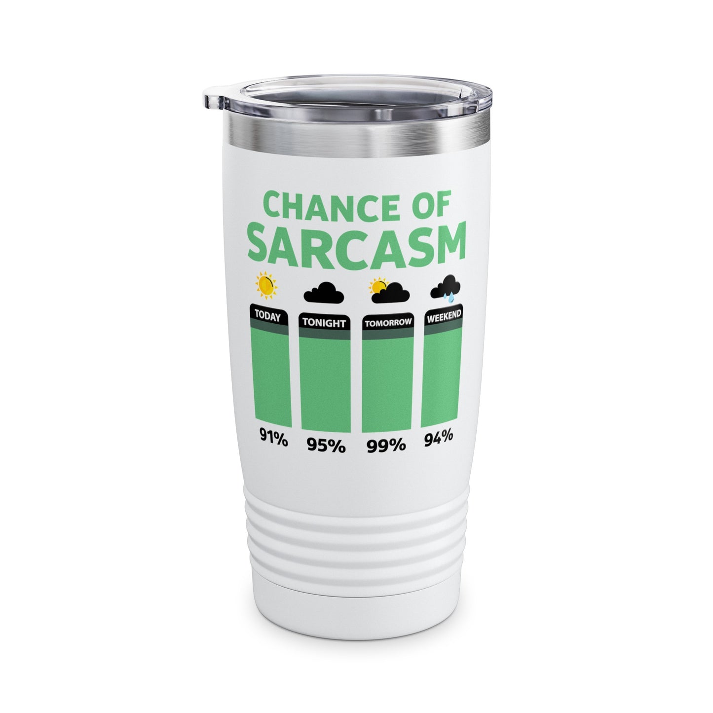 Chance Of Sarcasm Weather Funny Sarcastic Tumbler