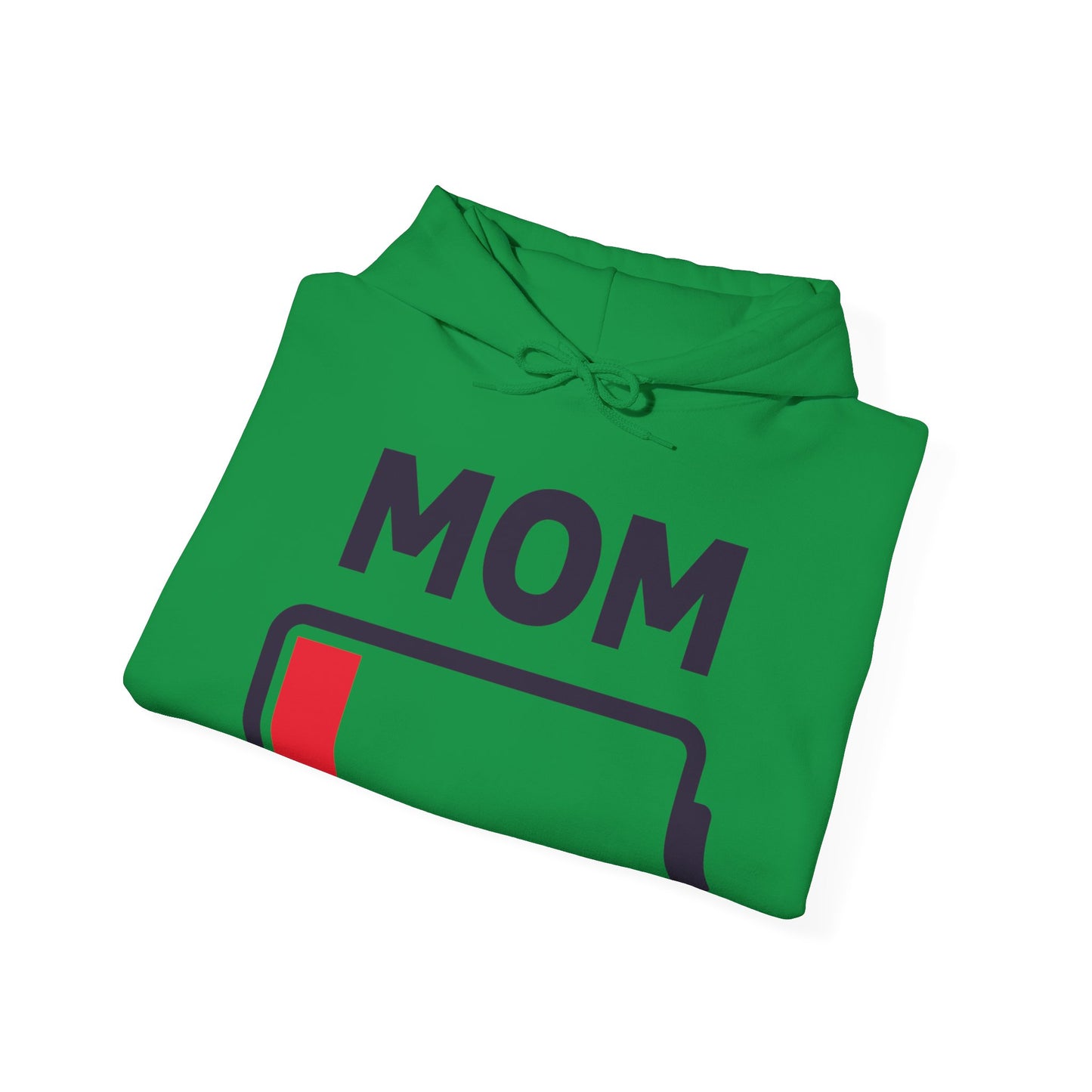 Funny Mom Tired Low Battery Mothers Day Hoodie