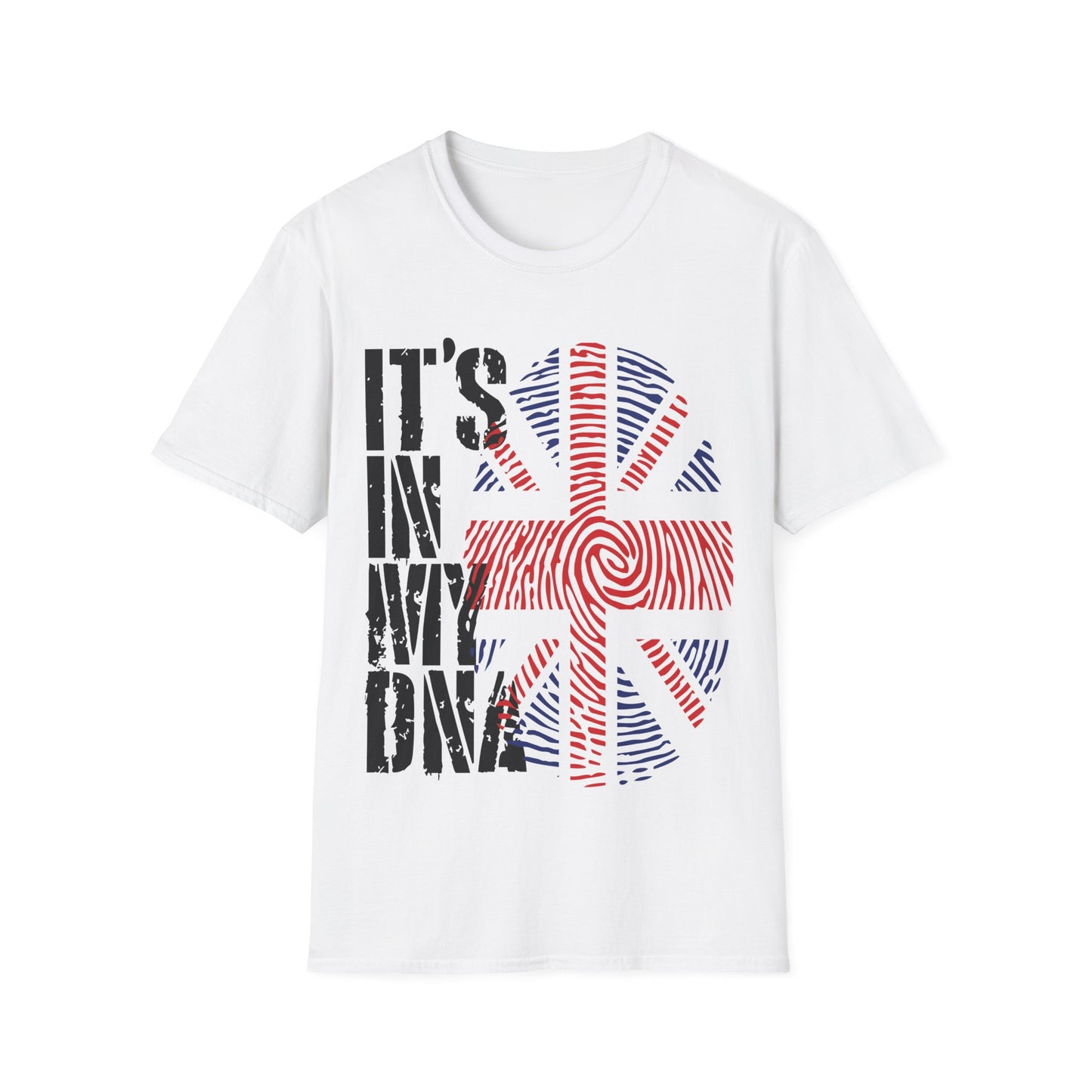 Funny Its In My DNA British Flag England UK Britain Union Jack T-Shirt For Men Women T-Shirt