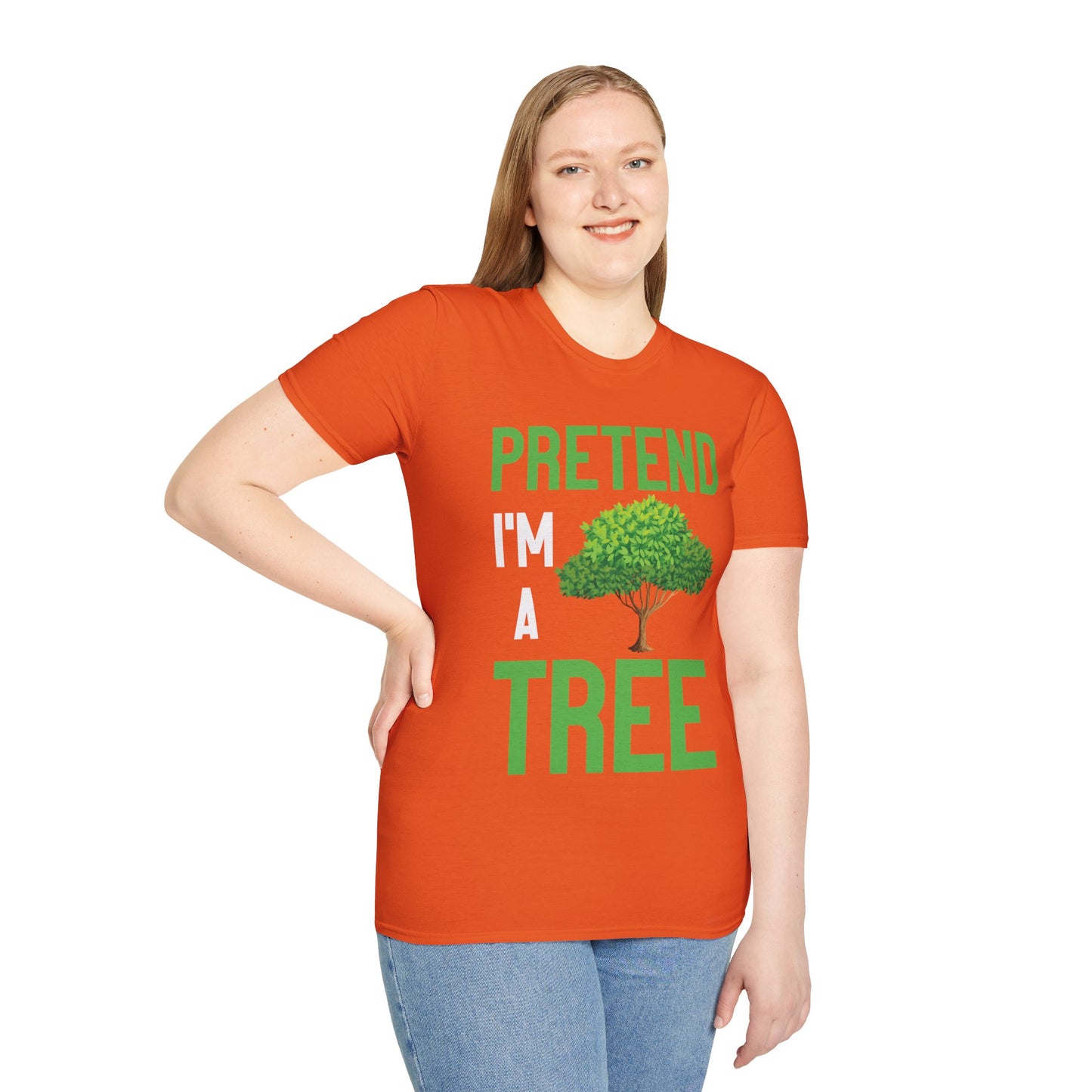 Funny Pretend I’m a Tree Tree Lazy Costume T-Shirt For Men Women