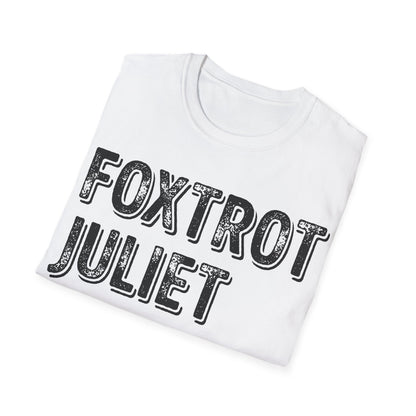 Retro Vintage Foxtrot Juliet Bravo T-Shirt For Men Women