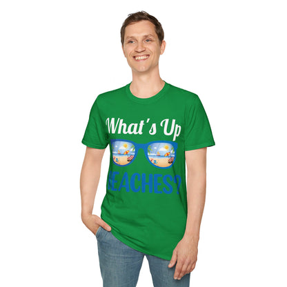 Funny What's Up Beaches Gifts Fathers Day Beach Vacation Summer T-Shirt