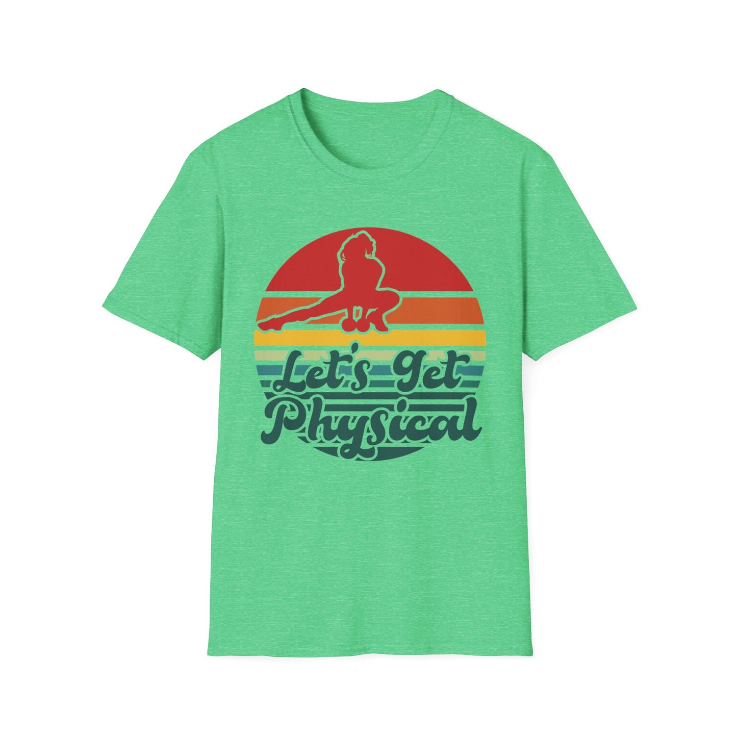 Lets Get Physical Workout Gym Tee Rad 80'S Retro T-Shirt