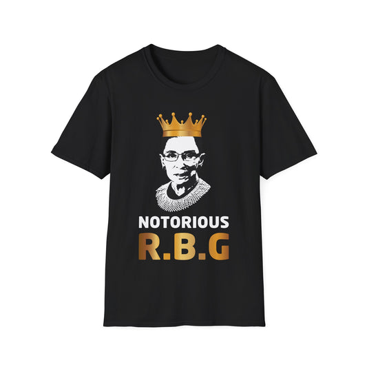 Funny Notorious R.B.G. Progressive Liberal Ruth Bader Ginsburg Crown Tshirt Men