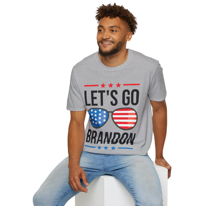 Vintage Old American  Lets Go Brandon Sunglasses T-Shirt Men Women