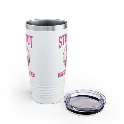 Strike Out Breast Cancer Baseball Fight Awareness Tumbler Men Women