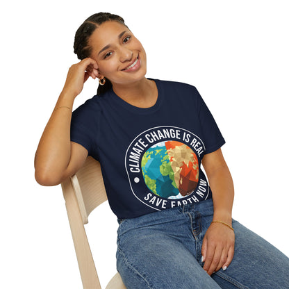 Climate Change Is Real Environmentalist Earth Advocate Save the Earth T-Shirt Men Women