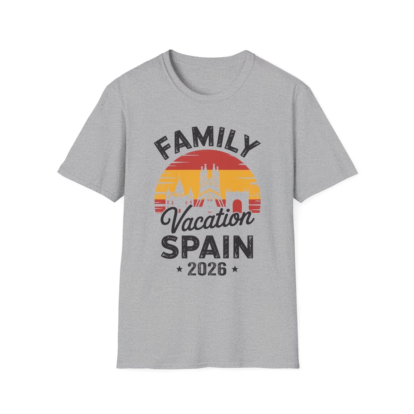 Family Vacation Spain 2026 Traveler Trip Tour T-Shirt For Men Women Tourist