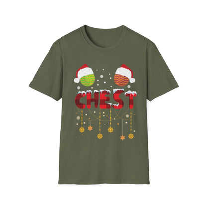 Chest Nuts Matching Chestnuts Funny Christmas Couples Chests T-Shirt