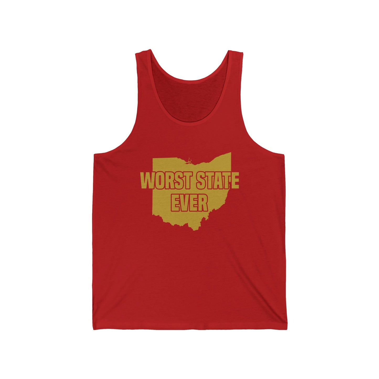 Worst State Ever Ohio Sucks Michigan Sports Fan Tank Tops For Men Women