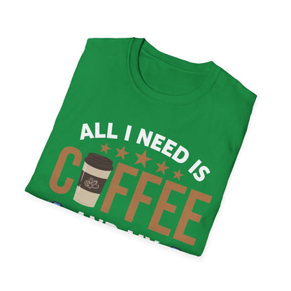 Photography Coffee T-Shirt All I Need is Coffee and My Camera Photographer Caffeine Lovers T-Shirt For Men Women Travelers